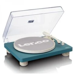 Lenco LS-50TQ Turntable With Built-In Speakers, Turquoise
