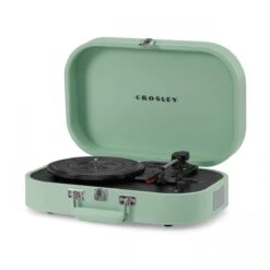 Crosley Discovery Portable Turntable With Bluetooth Out, Seafoam