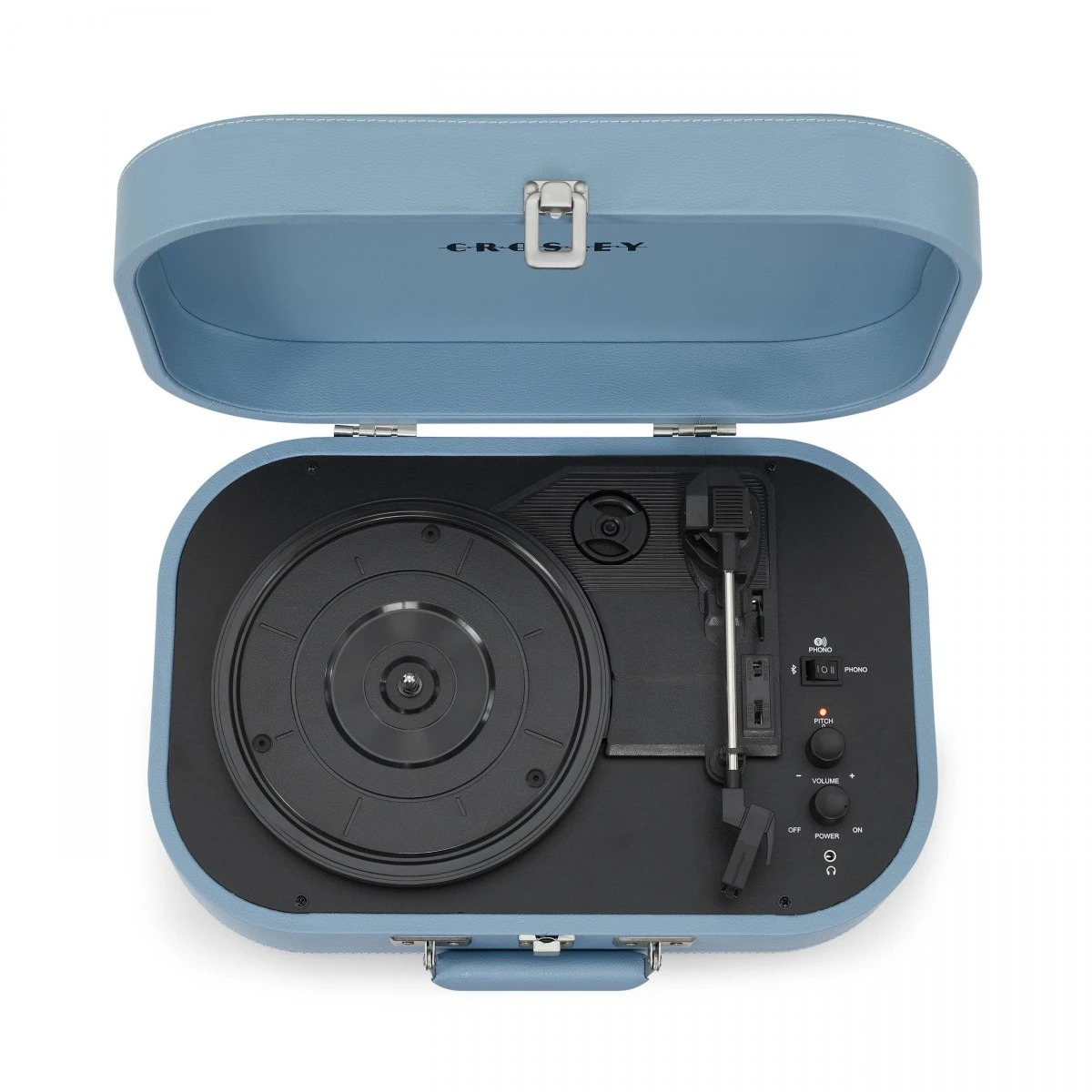 Crosley Discovery Portable Turntable With Bluetooth Out, Glacier - Image 5