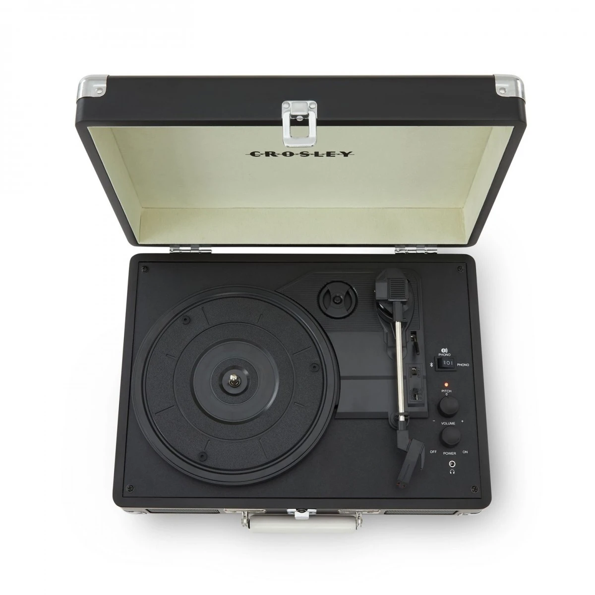 Crosley Cruiser Deluxe Turntable With Bluetooth Out, Chalkboard - Image 4