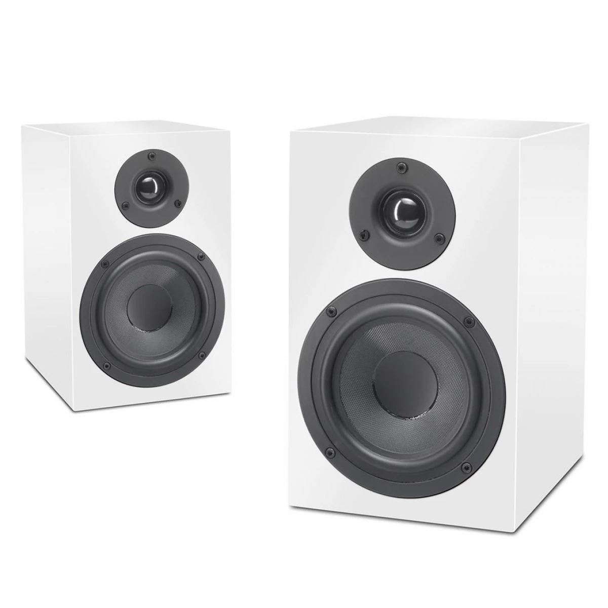 Pro-Ject Juke Box E Speaker Box 5 Turntable Speaker Bundle, White - Image 3