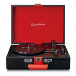 Lenco TT-110 Suitcase Turntable With BT And Built-In Speakers, Black