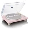 Lenco LS-50PK Turntable With Built-In Speakers, Pink