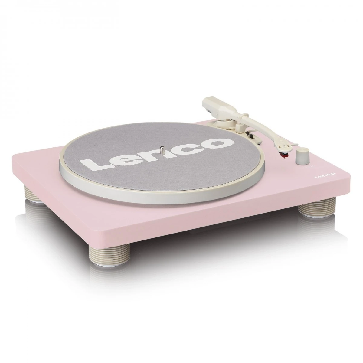 Lenco LS-50PK Turntable With Built-In Speakers, Pink - Image 3