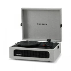 Crosley Voyager Portable Turntable With Bluetooth Out, Grey