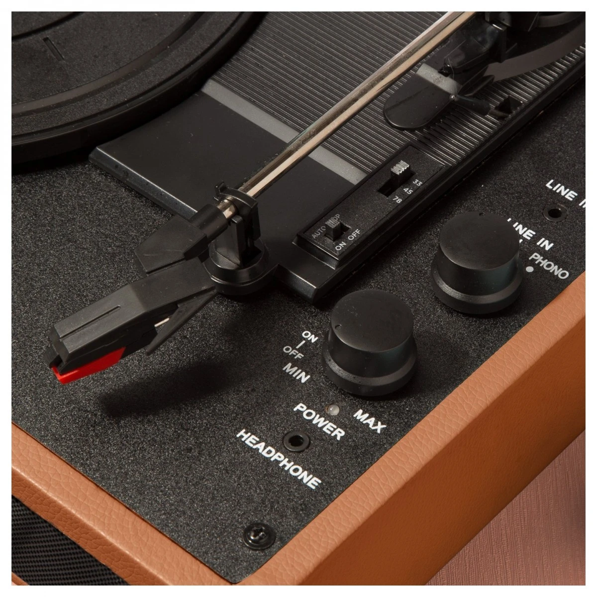 Lenco TT-10BN Suitcase Turntable, Brown - Image 5