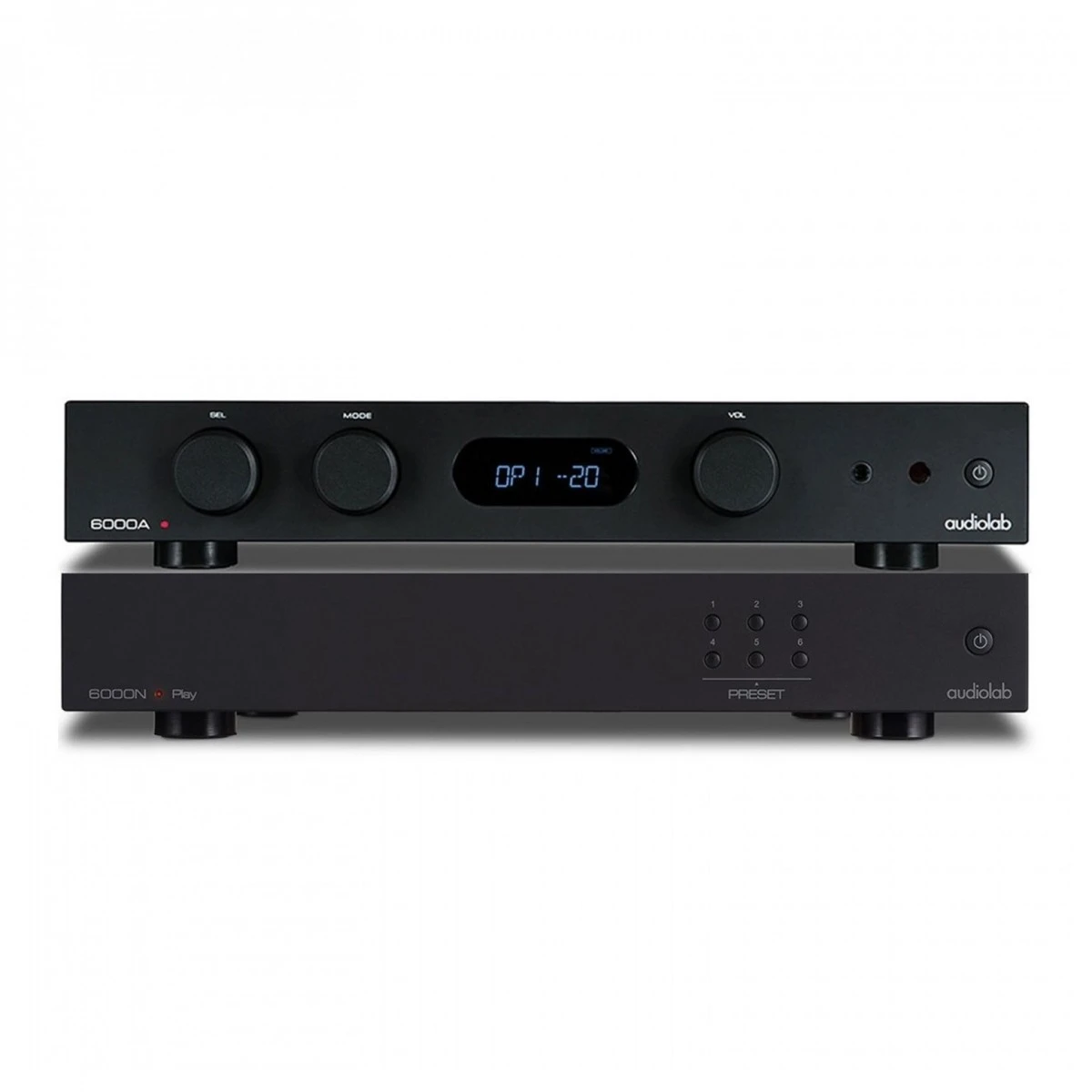 Audiolab 6000A & 6000N Black W/ Monitor Audio 200 & Cable Package - Image 2