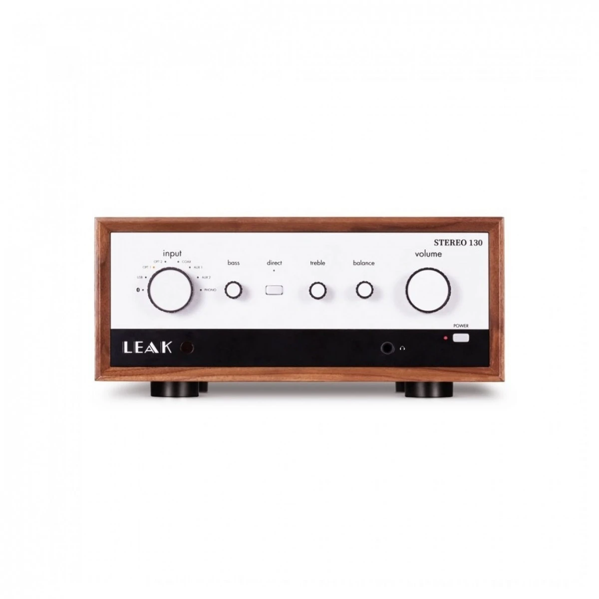 LEAK STEREO 130 Integrated Amp & CD Transport HiFi Package, Walnut