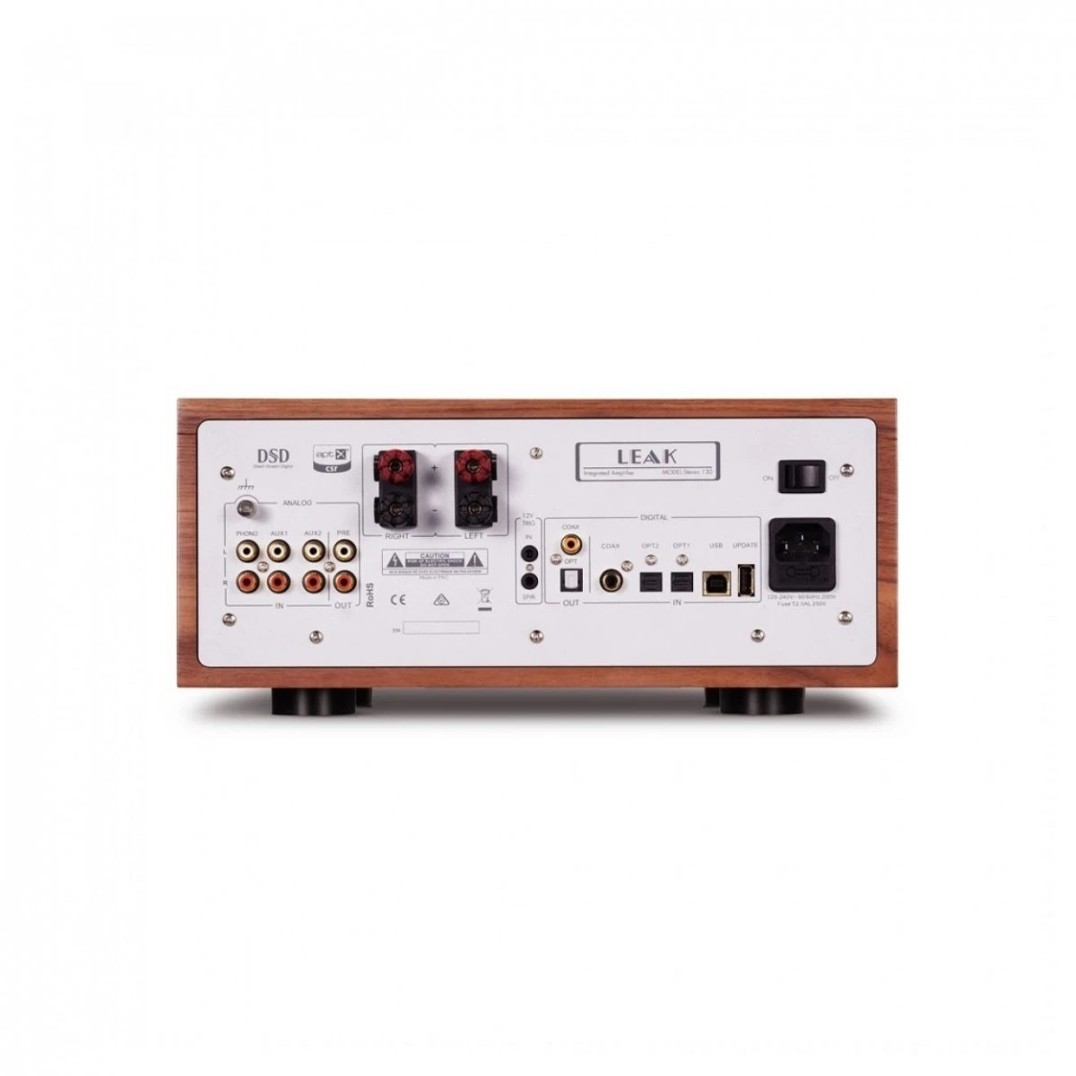 LEAK STEREO 130 Integrated Amp & CD Transport HiFi Package, Walnut - Image 2