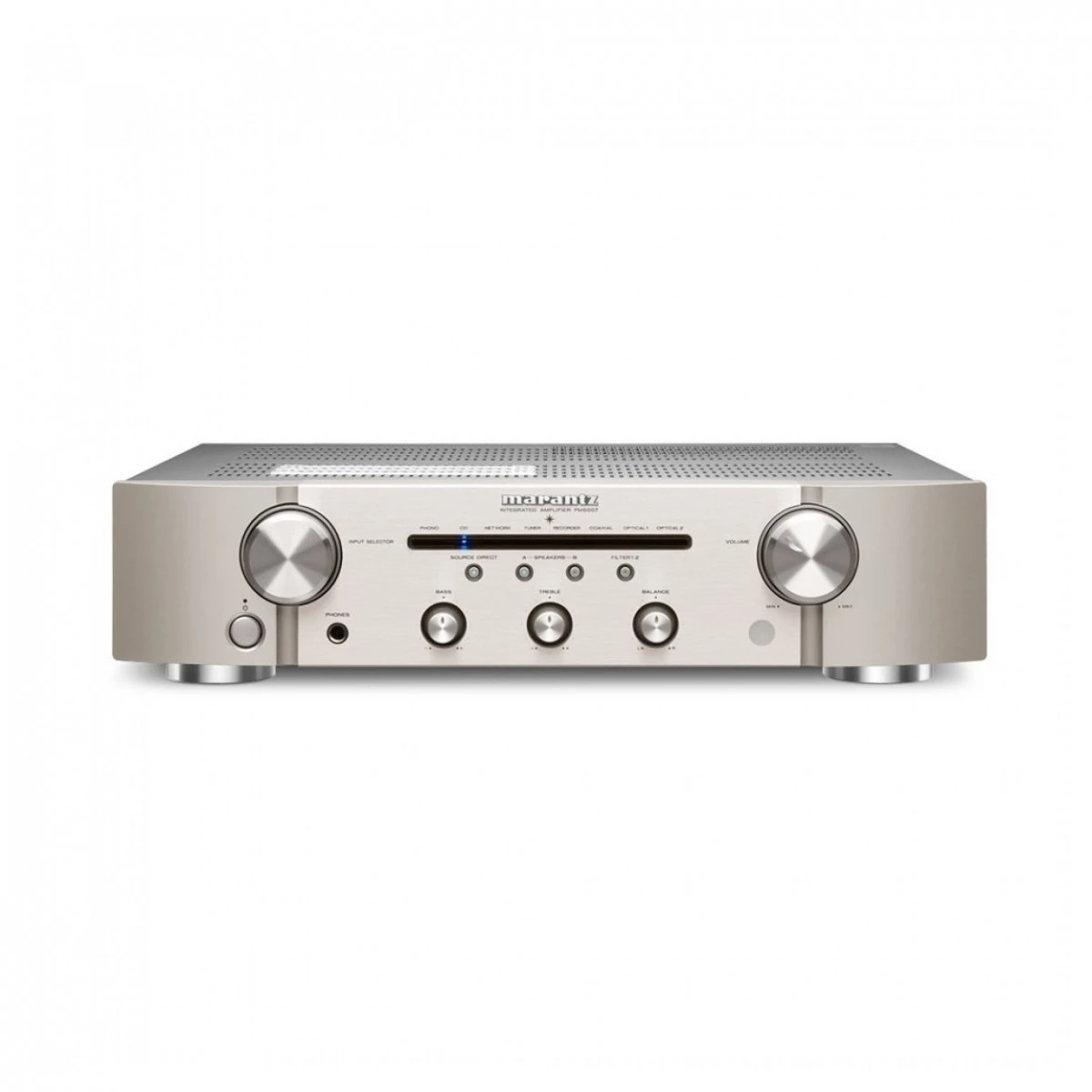 Marantz PM6007 Amp, Silver & 3010i Speakers, White Hi-Fi Package - Image 2