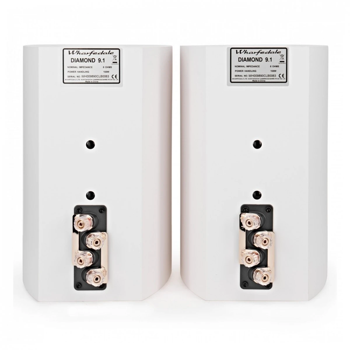 Denon RCD-M41 DAB, Silver W/ Wharfedale 9.1 Speakers, White - Image 5