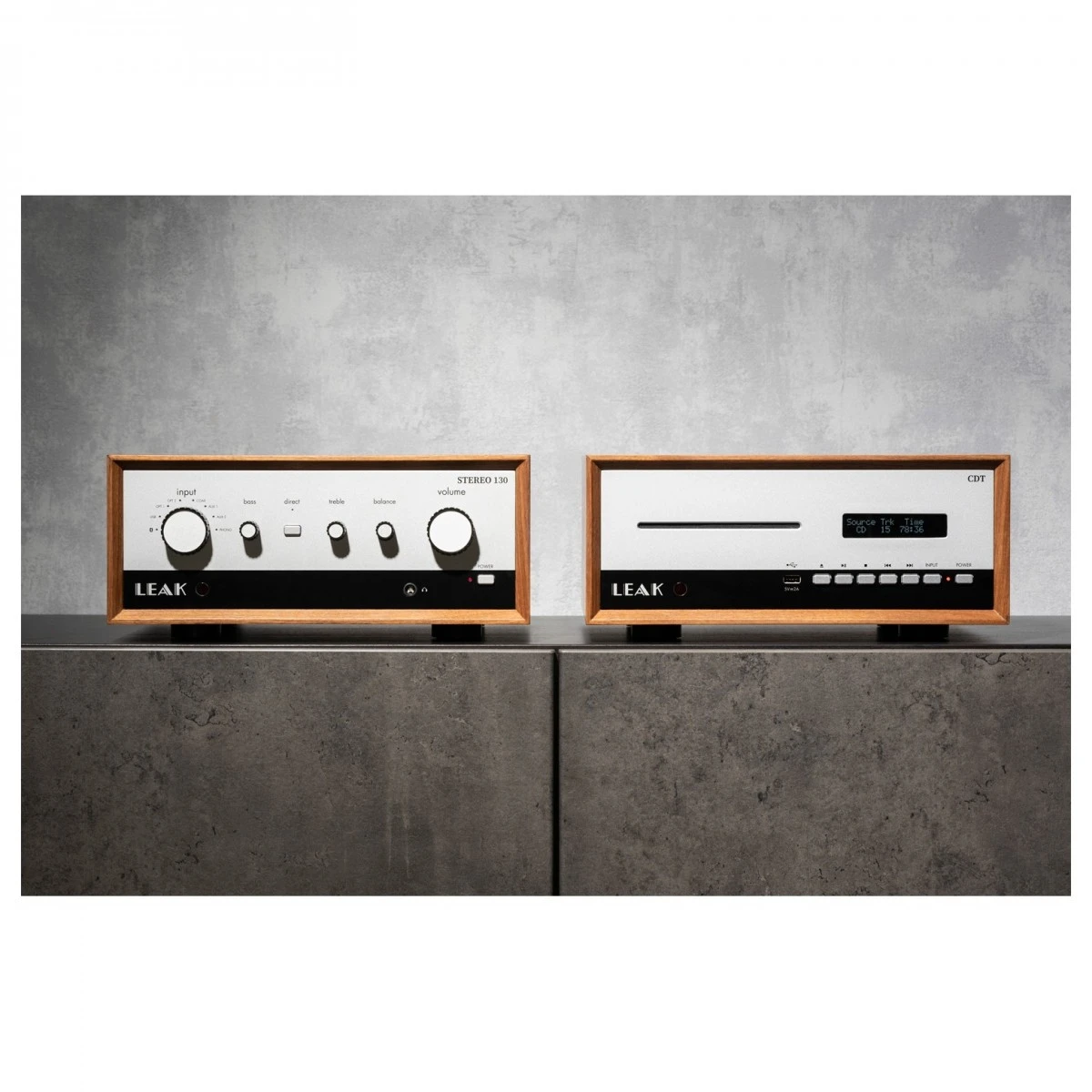 LEAK And Wharfedale Linton, Walnut Full HiFi Package