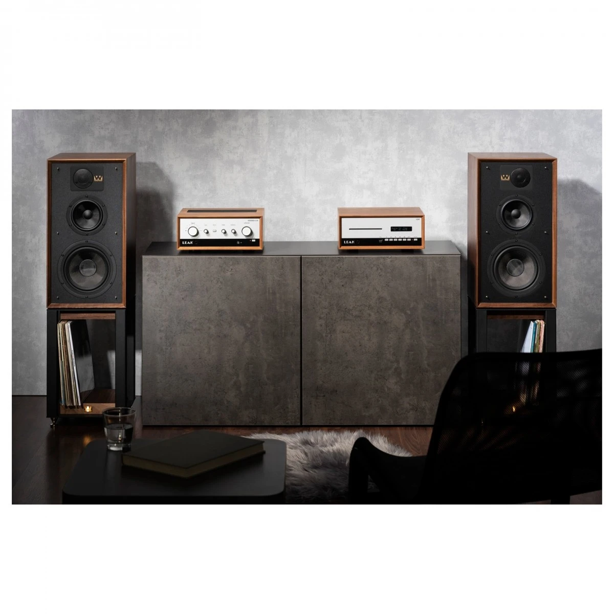 LEAK And Wharfedale Linton, Walnut Full HiFi Package - Image 2
