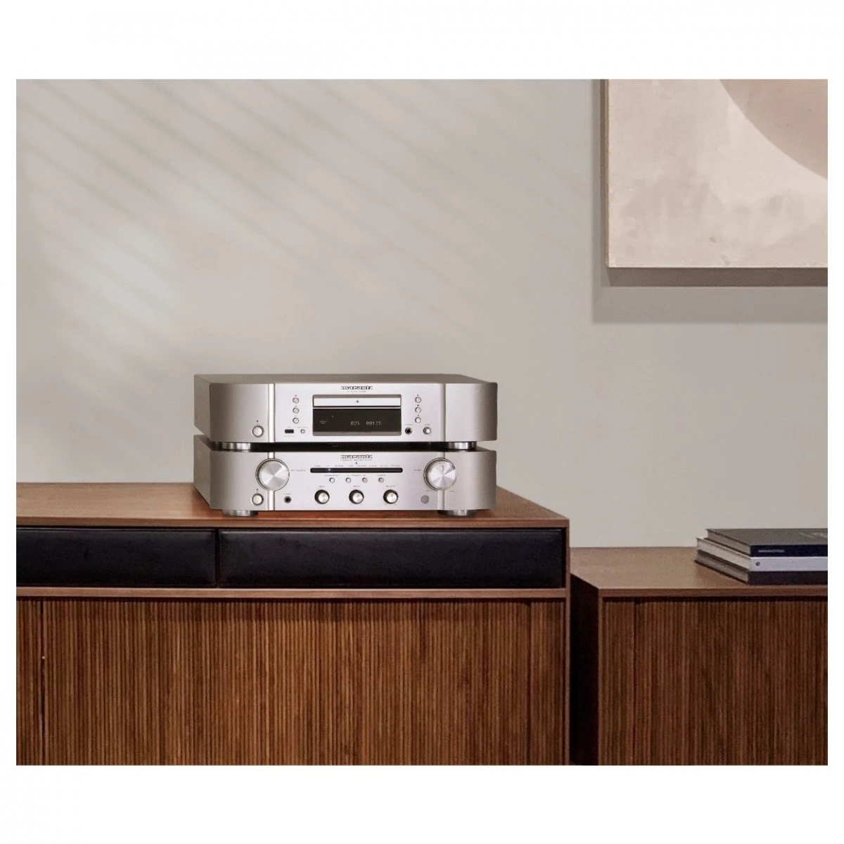 Marantz PM6007 Stereo Amp & CD6007 CD Player Hi-Fi Package, Silver - Image 5