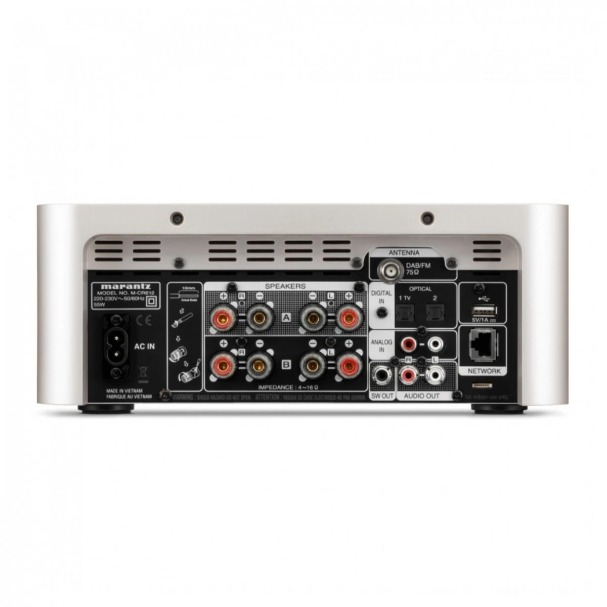 Marantz M-CR612, Silver W/ Monitor Audio Bronze 200, Urban Grey - Image 3