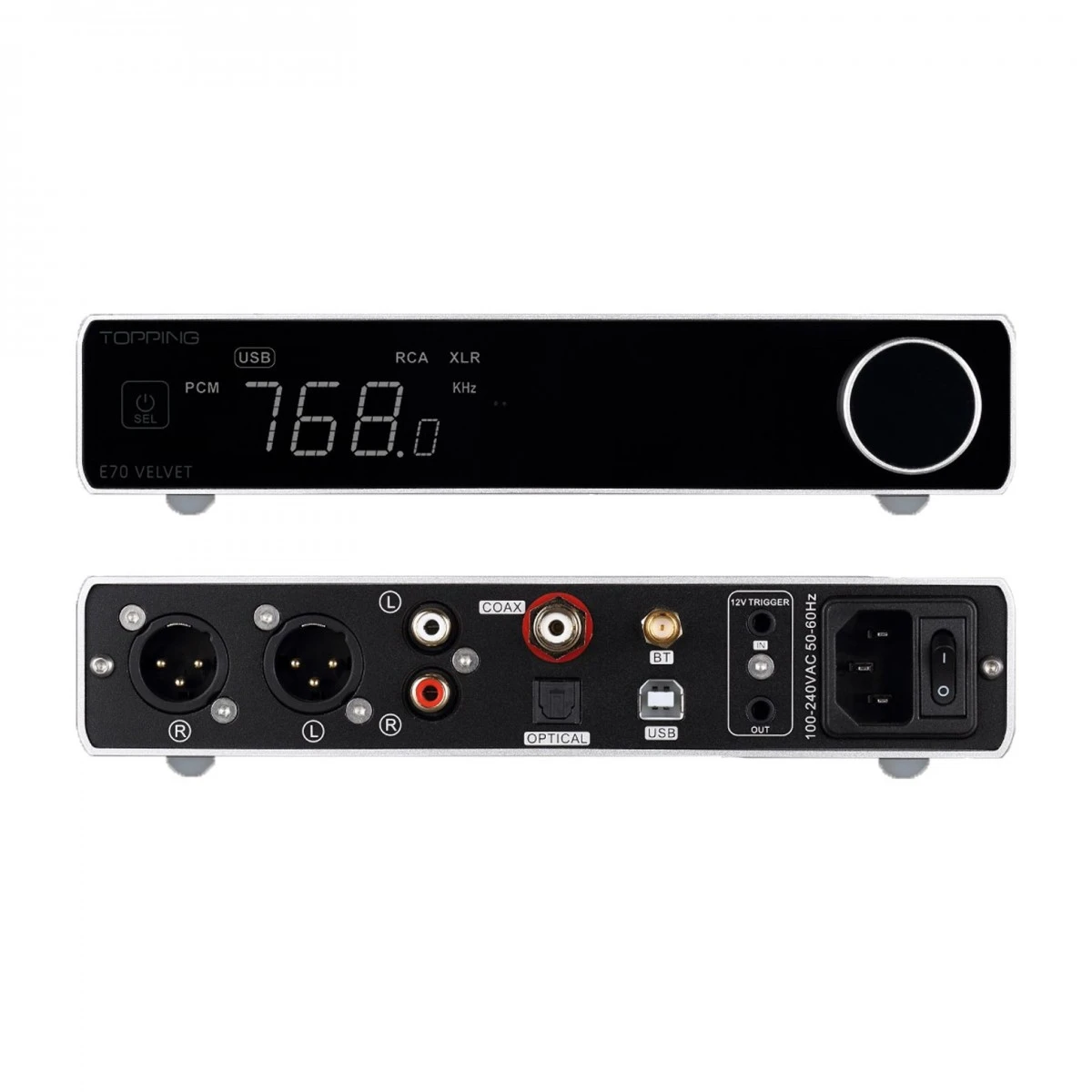 Topping E70 Velvet Desktop DAC, Black - Image 4