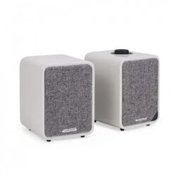 Ruark MR1 MKII Speakers Grey With Pro-Ject E1 Phono Turntable Black