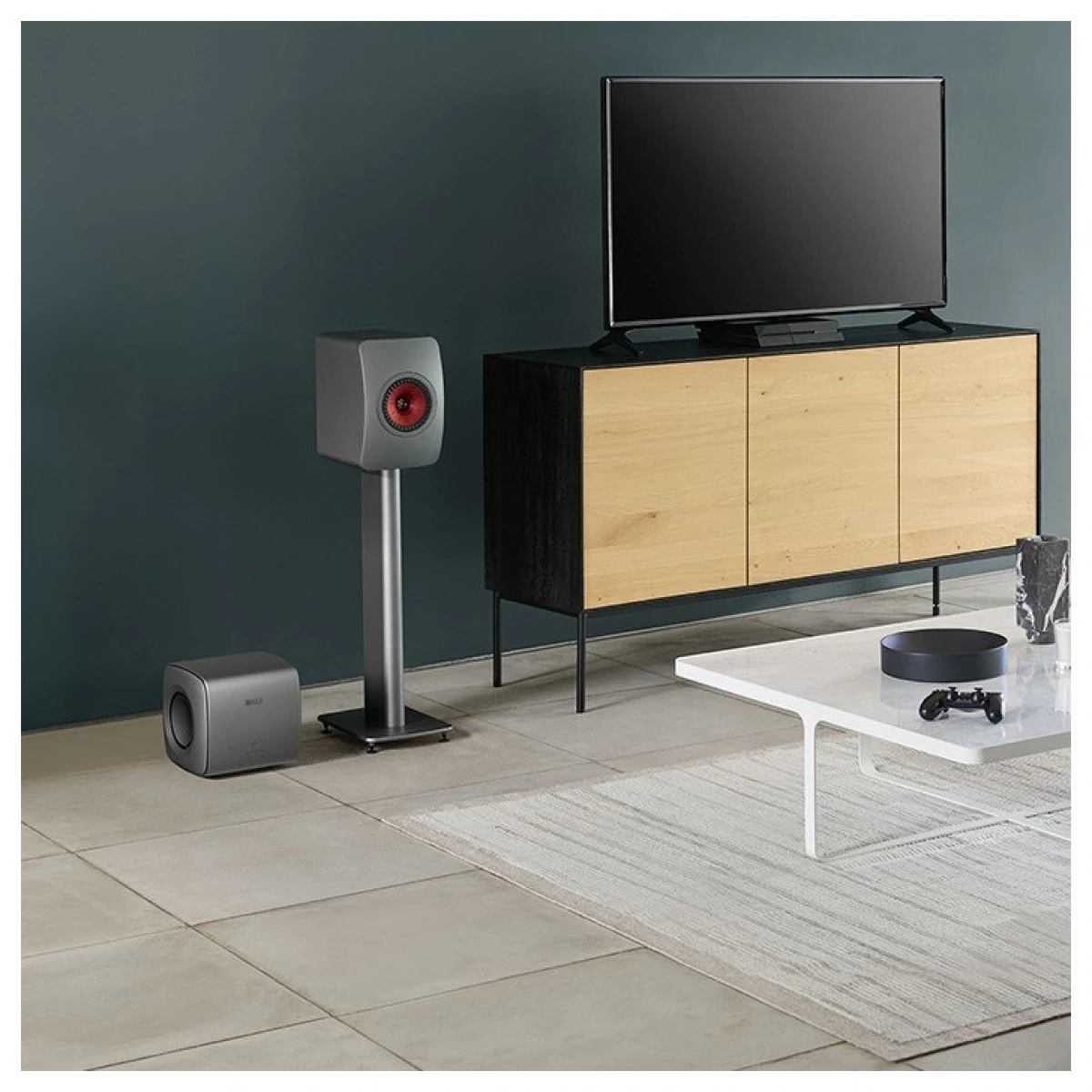 KEF KC62 Subwoofer, Titanium Grey - Image 6