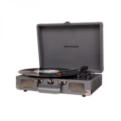 Crosley Cruiser Deluxe Turntable With Bluetooth Out, Slate