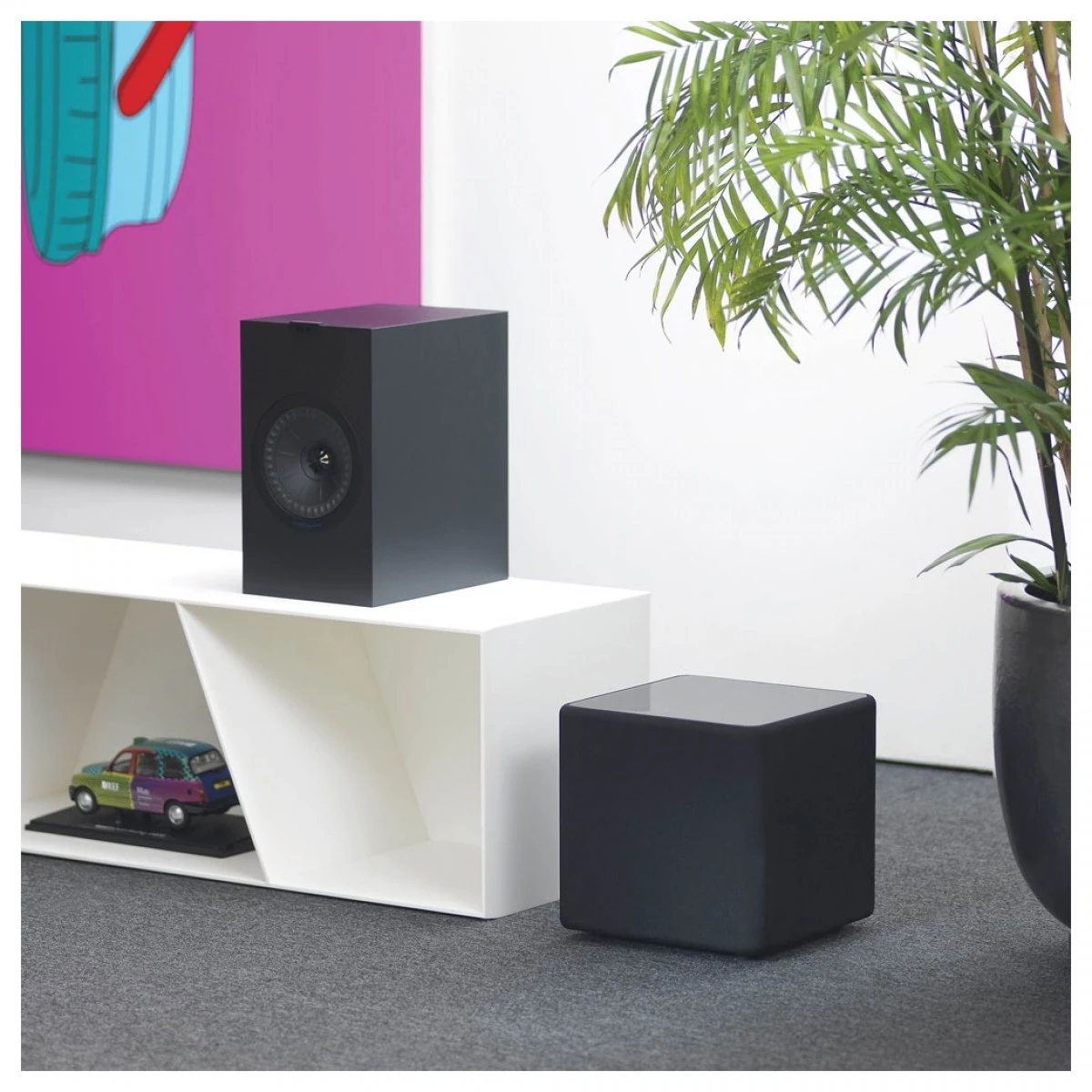 KEF Kube 8b Subwoofer, Black - Image 3