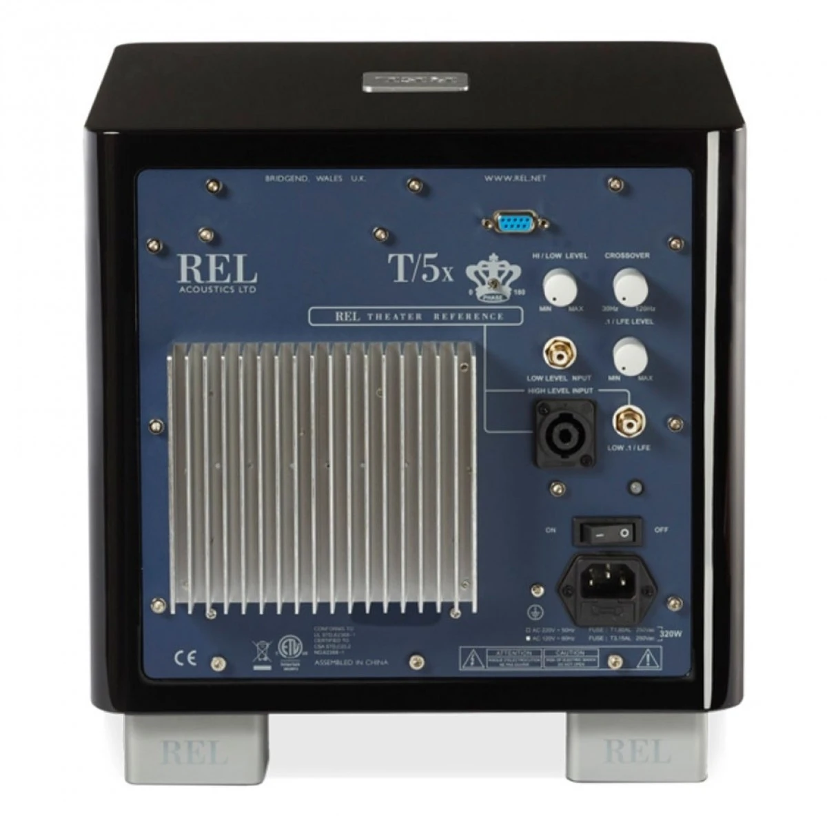 REL T5X Subwoofer, Gloss Black