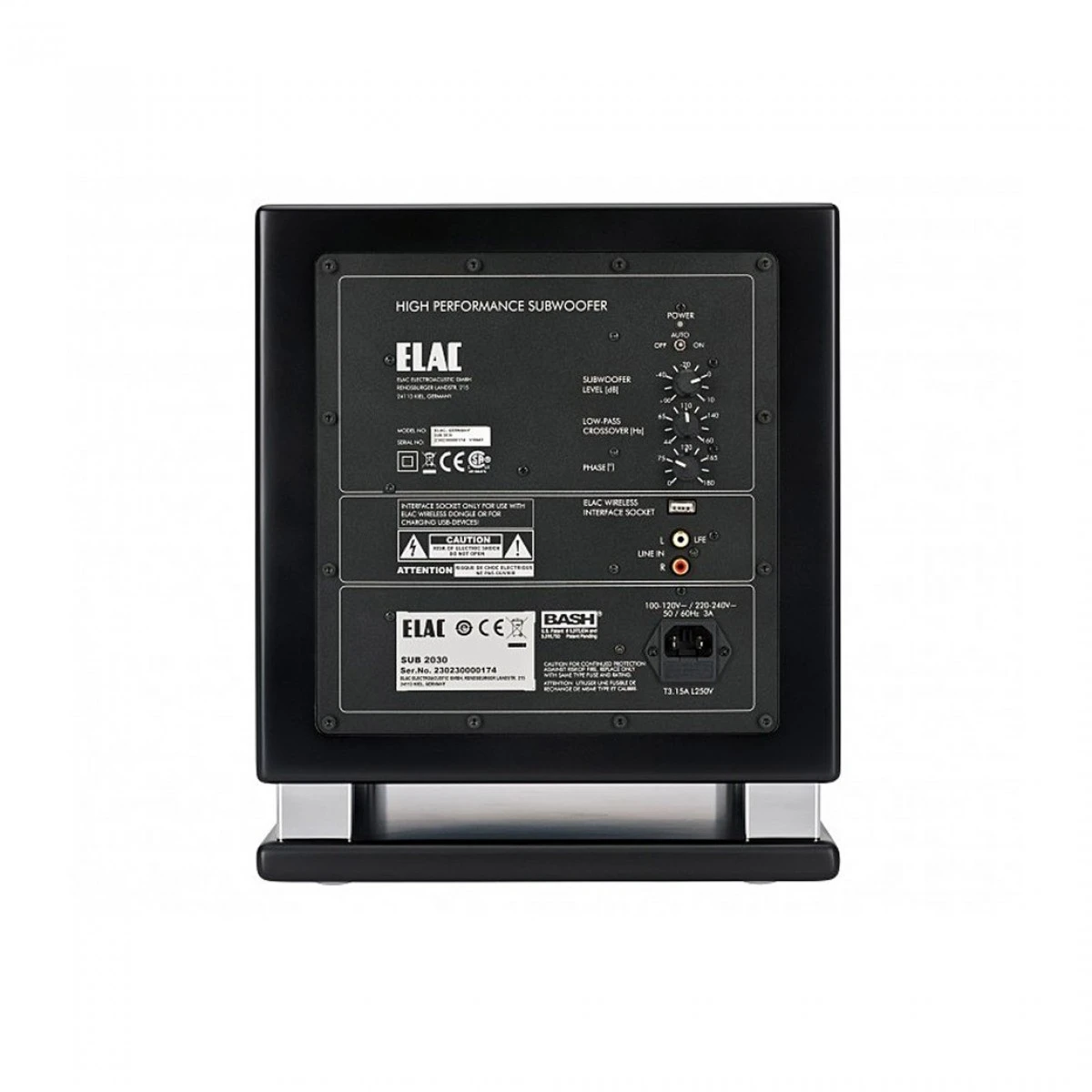 ELAC SUB 2050 Satin Black Subwoofer - Image 3