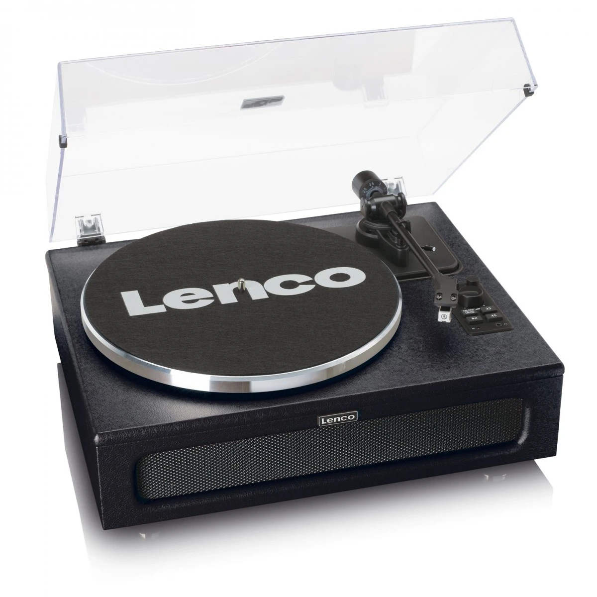 Lenco LS-430 Turntable With Speakers, Black