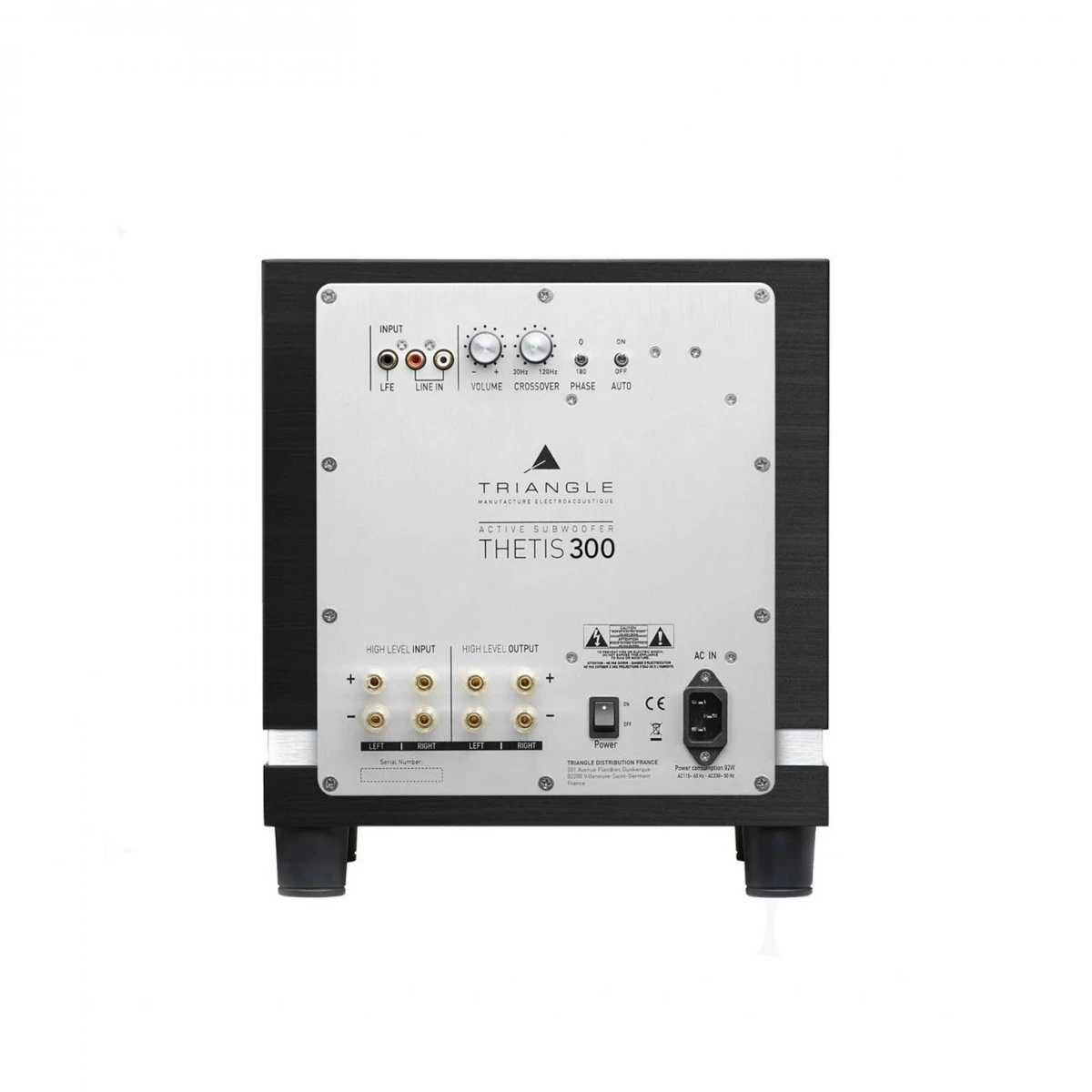 Triangle Thetis 300 Subwoofer, Black Ash - Image 2