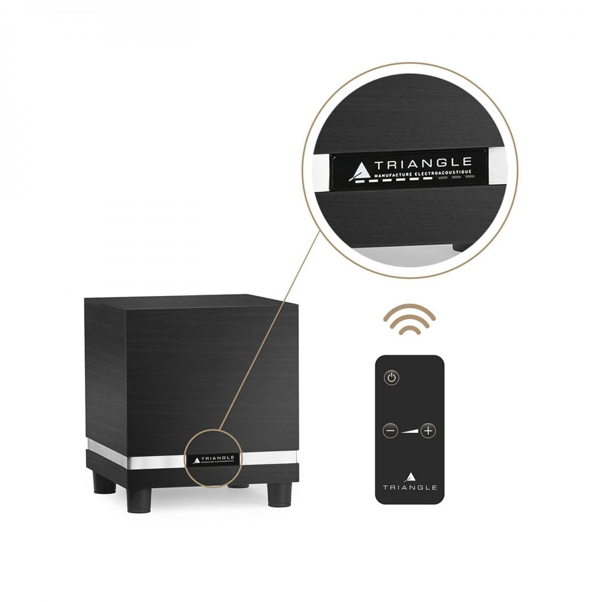 Triangle Thetis 300 Subwoofer, Black Ash - Image 4