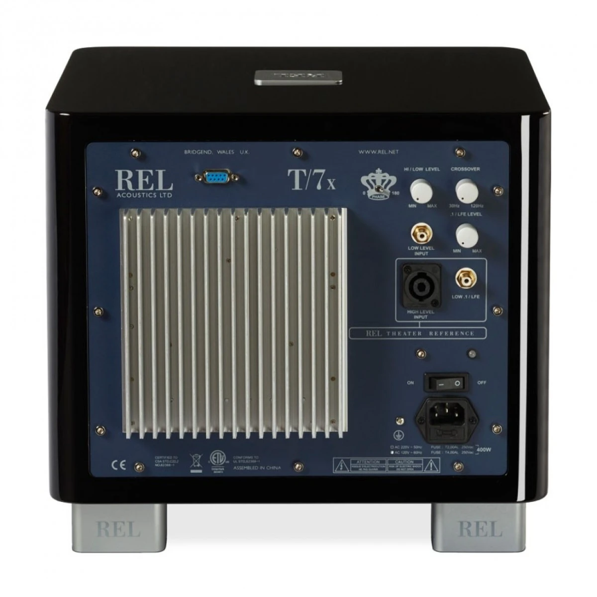 REL T7X Subwoofer, Gloss Black - Image 4