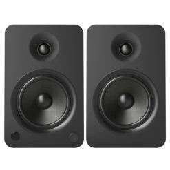 Kanto YU6 Powered Bookshelf Speakers, Matte Black