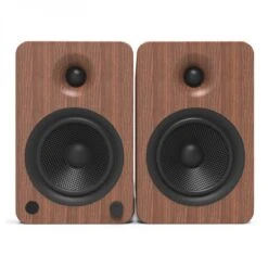 Kanto YU6 Powered Bookshelf Speakers, Walnut