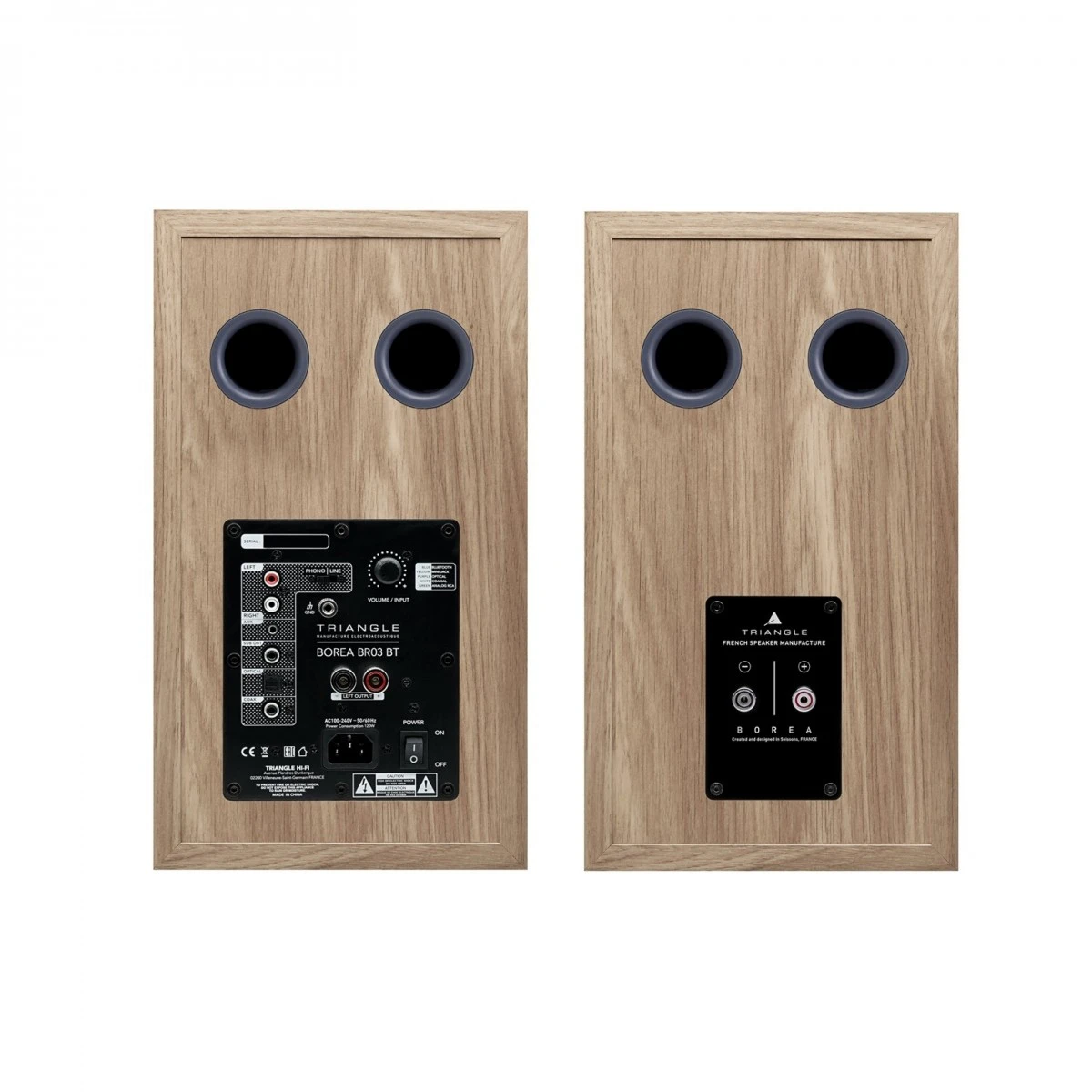 Triangle Borea BR03 BT Active Bookshelf Speakers (Pair), Oak Blue - Image 5