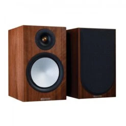 Monitor Audio Silver 100 7G Bookshelf Speakers (Pair), Natural Walnut