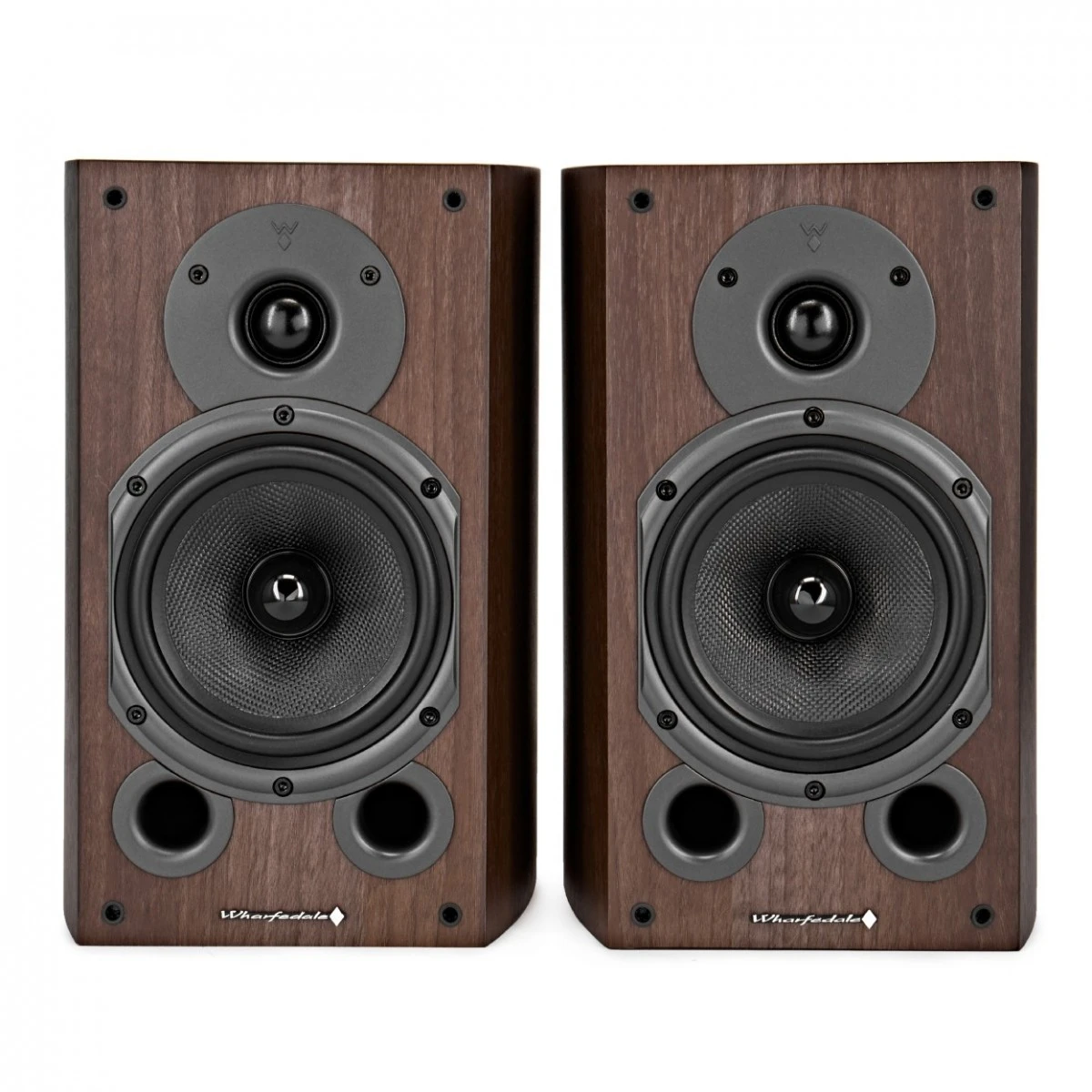 Wharfedale Diamond 9.1 Bookshelf Speakers (Pair), Walnut