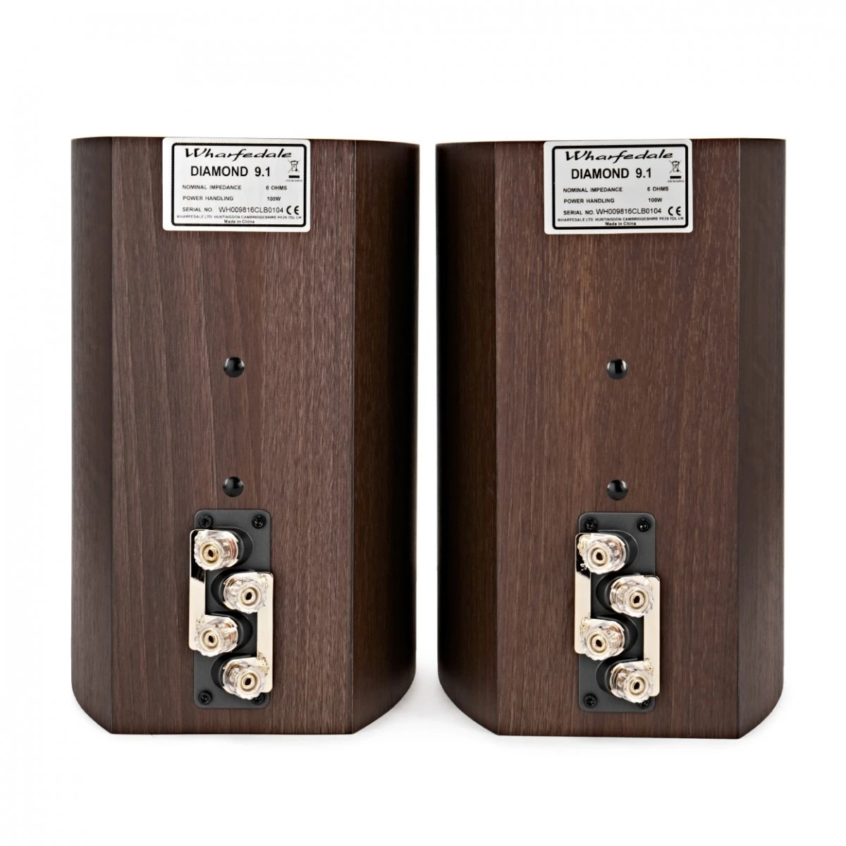 Wharfedale Diamond 9.1 Bookshelf Speakers (Pair), Walnut - Image 3
