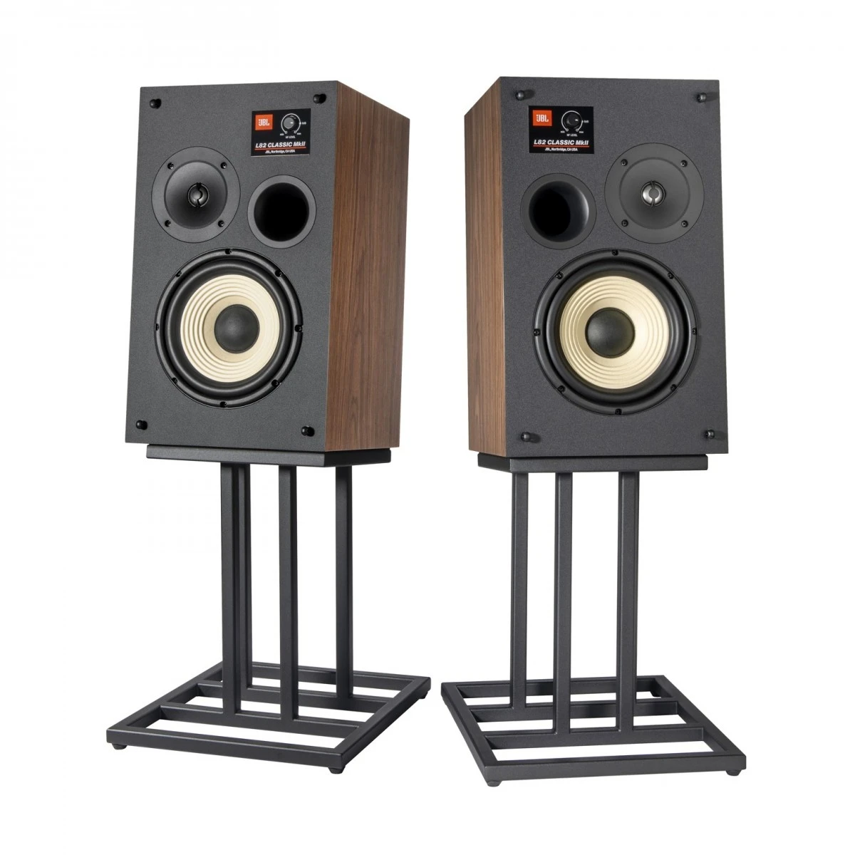 JBL L82 Mk2 Classic 2-Way Speakers With JS-80 Stands (Pair), Black