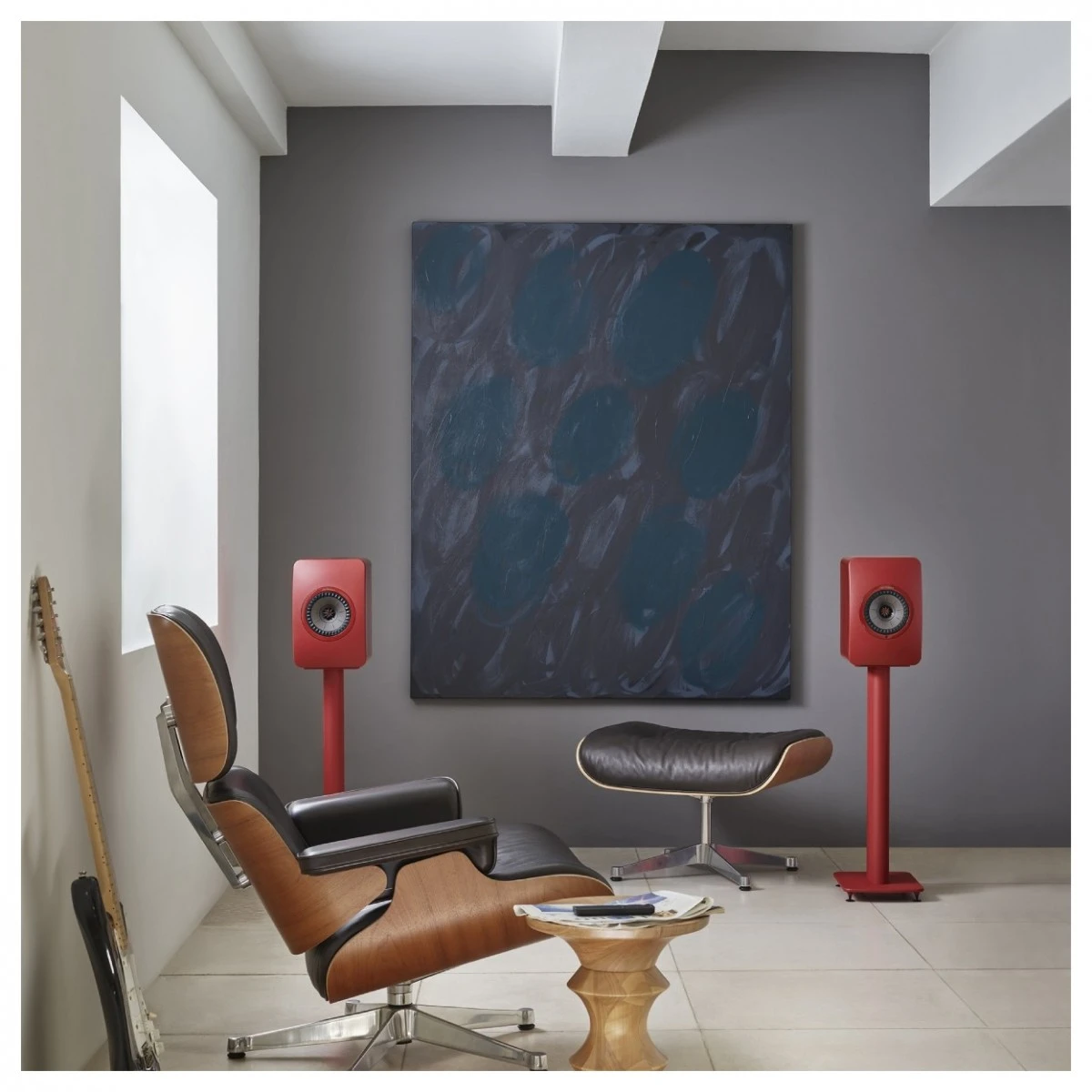 KEF LS50W MKII Special Edition Wireless Speakers (Pair), Crimson Red - Image 7