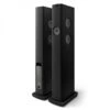 KEF LS60 Wireless Floorstanding Active Speakers (Pair), Carbon Black