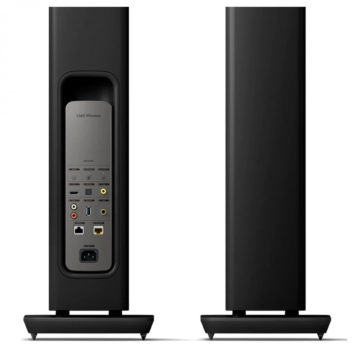 KEF LS60 Wireless Floorstanding Active Speakers (Pair), Carbon Black - Image 4