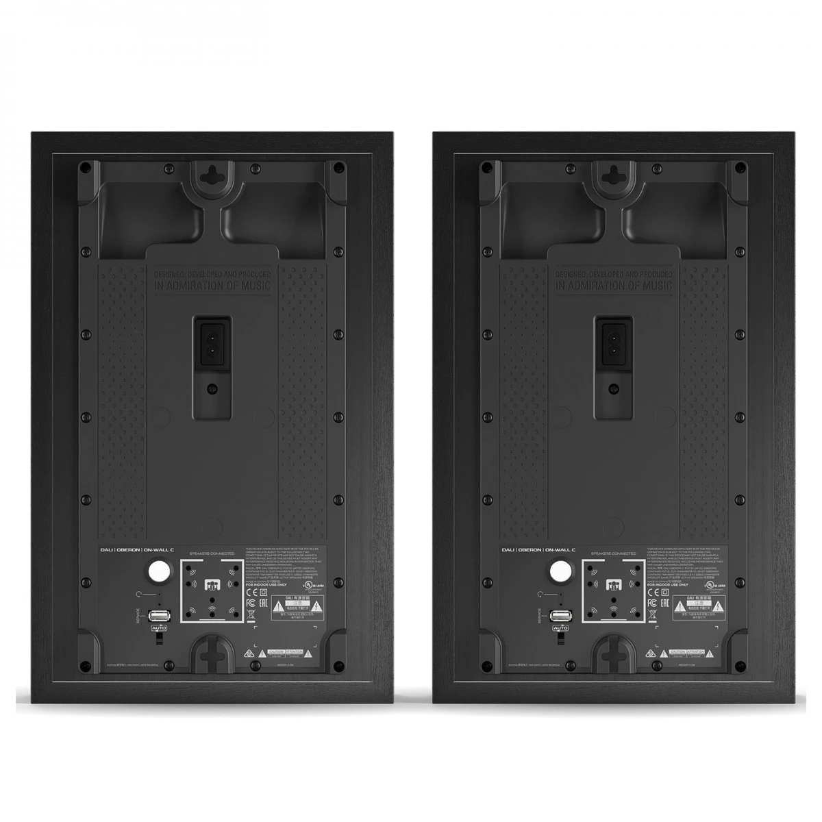 DALI OBERON On Wall C Active Speakers (Pair), Black Ash - Image 5