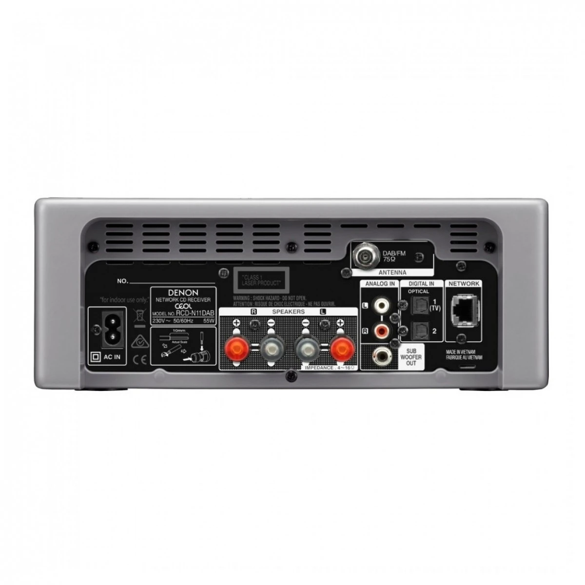 Denon CEOL RCD-N11, Grey W/ Monitor Audio Bronze 200, Urban Grey - Image 3