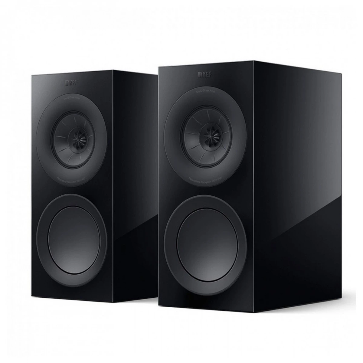 KEF R3 Meta Bookshelf Speakers W/ Marantz PM6007 Amplifier, Black - Image 5