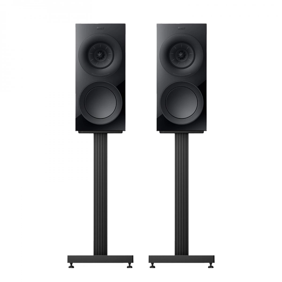 KEF R3 Meta Bookshelf Speakers W/ Marantz PM6007 Amplifier, Black - Image 6