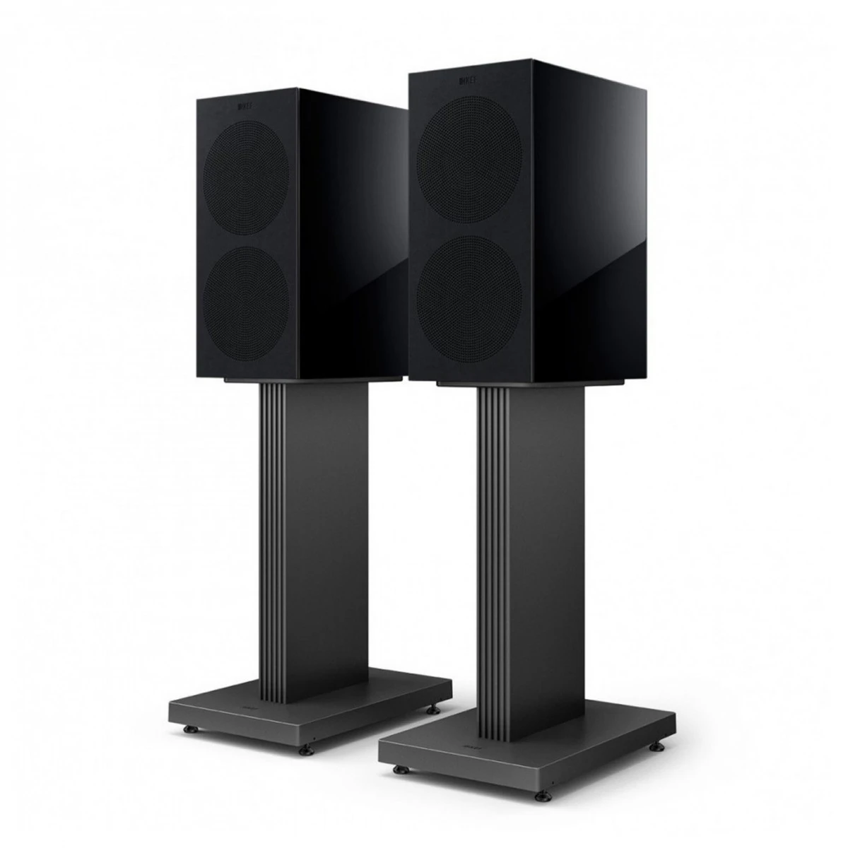 KEF R3 Meta Bookshelf Speakers W/ Marantz PM6007 Amplifier, Black - Image 7