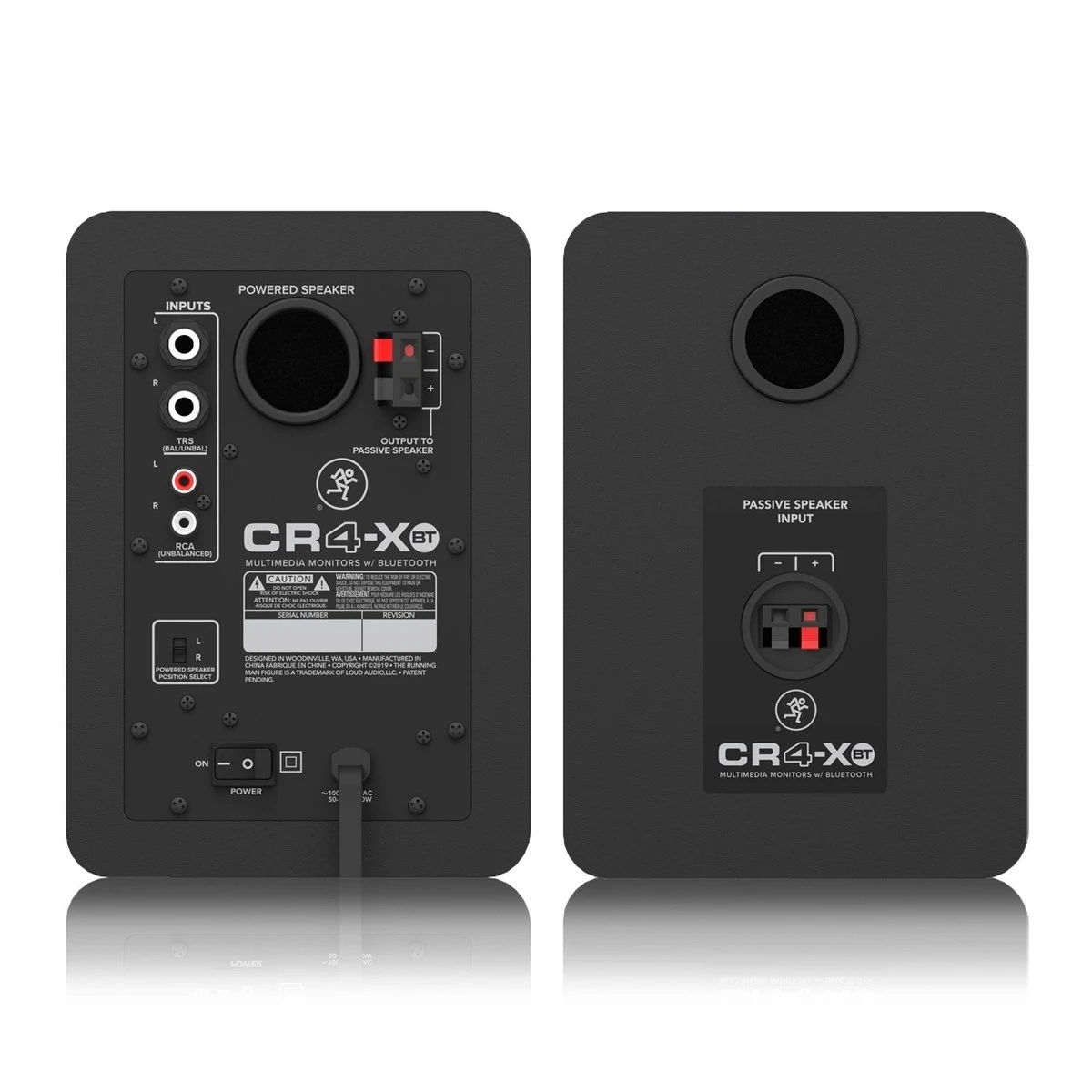 Mackie CR4-XBT 4'' Multimedia Monitor Speakers With Bluetooth