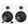Kanto YU4 Powered Bookshelf Speakers, Matte White