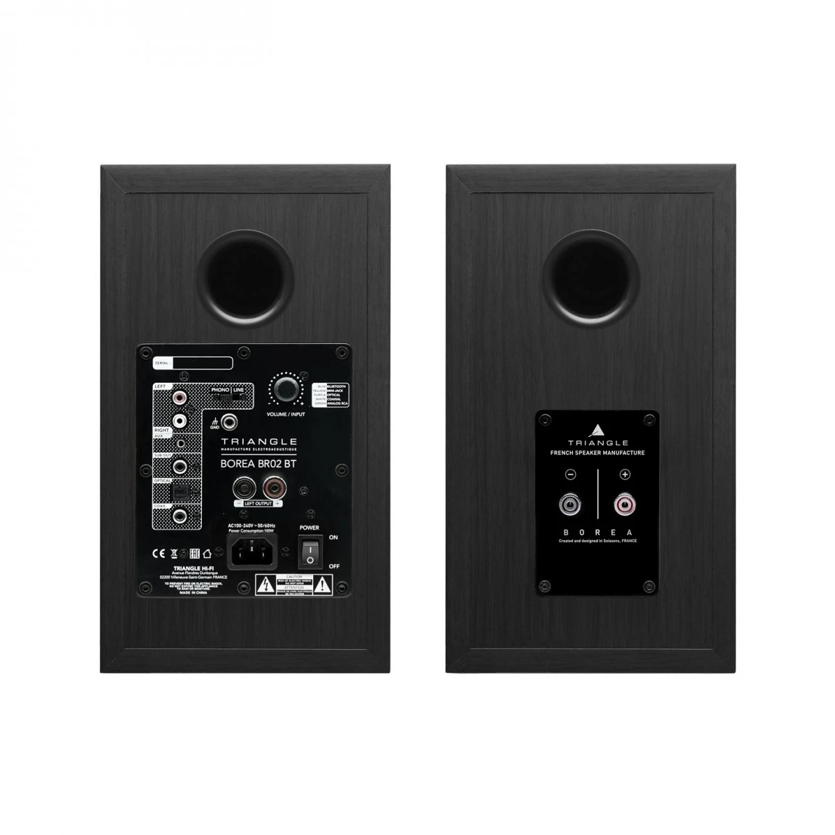 Triangle Borea BR02 BT Active Bookshelf Speakers (Pair), Black Ash - Image 5