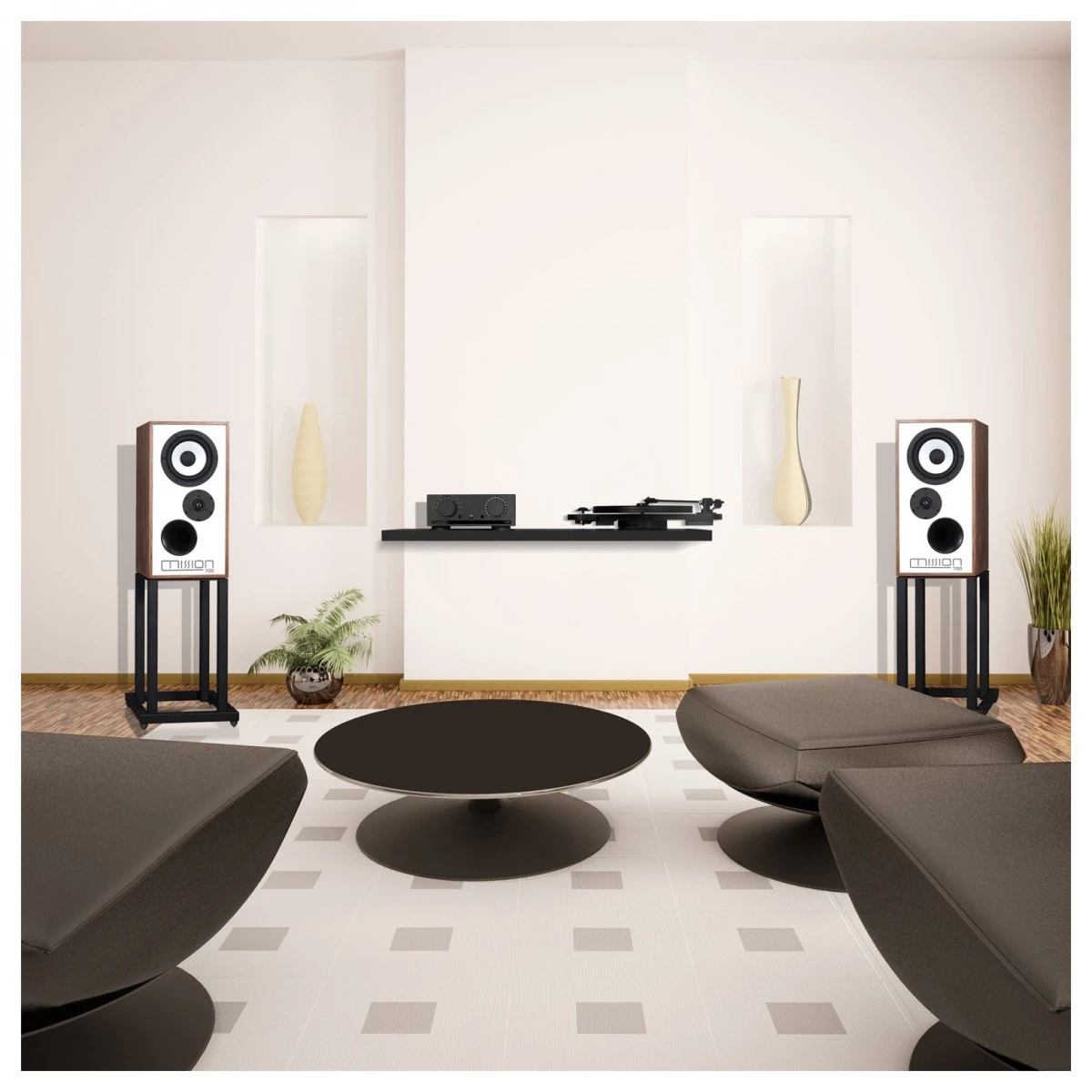 MISSION 700 With Stand (Pair), Walnut - Image 6