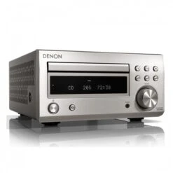 Denon RCD-M41 DAB, Silver W/ Wharfedale 9.1 Speakers, Black